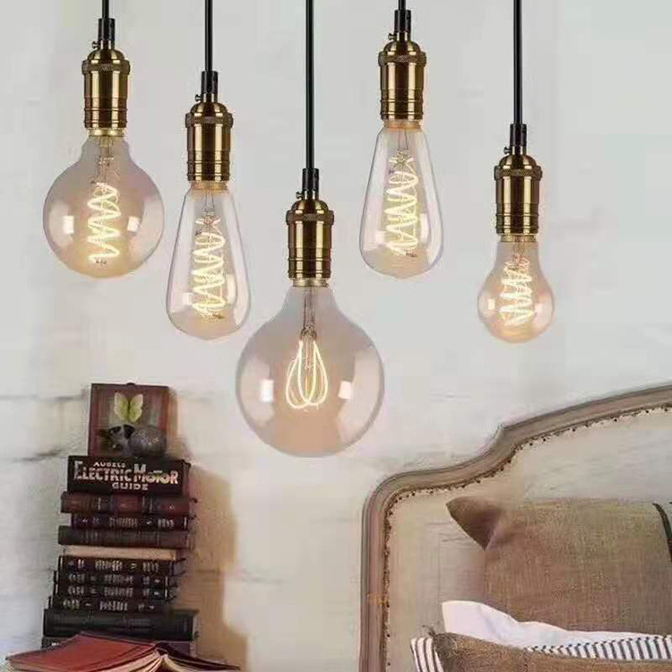 220V Retro Vintage Edison Lamp E27 4W 6W 8W LED Filament Ampoule Bulbs  T45 A60 ST64 G80 G95 LED Vintage Decoration Edison Light