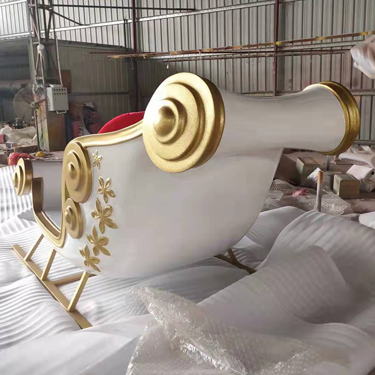 fiberglass santa sleigh,life size santa sleigh for sale,life size santa sleigh four sale