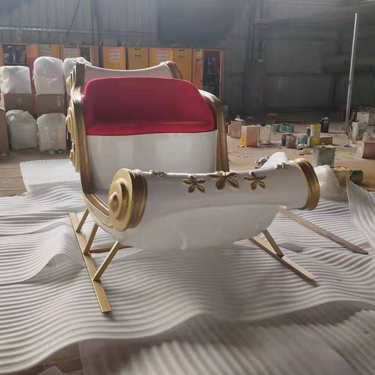 fiberglass santa sleigh,life size santa sleigh for sale,life size santa sleigh four sale