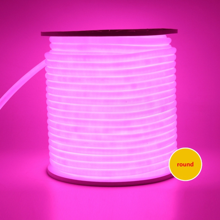 Outdoor 320 Degree Circular LED Lamp 12V/24V/110V/220V Waterproof PVC Round Flex IP67 Neon Tube Flexible Strip Lights