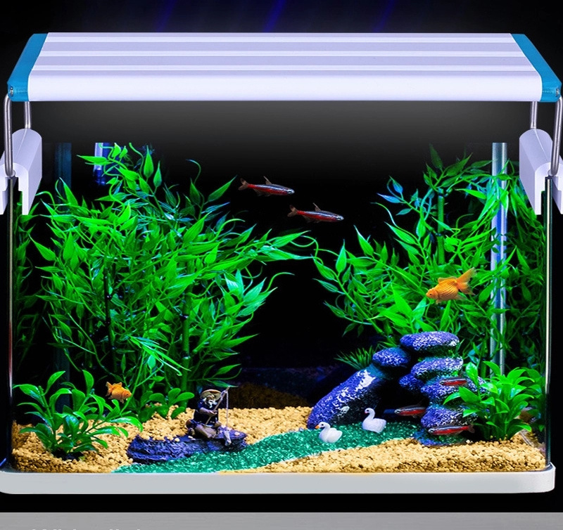 mini fish tank reef rgb strip bar 144w wrgb wifi plant marine full spectrum lighting for aquariums light 48 led aquarium lights