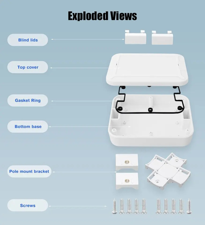 OEM ODM Factory  Custom DIY Electronic Housing Waterproof Box Instrument ABS ASA Outdoor Plastic Enclosure