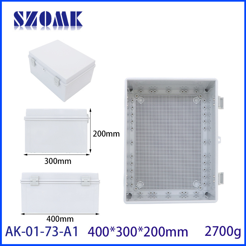 SZOMK 430x330x180mm Projector Waterproof Outdoor Cnc Ip66 Pcb Box Electrical Abs Plastic  Electronics Instrument Enclosures