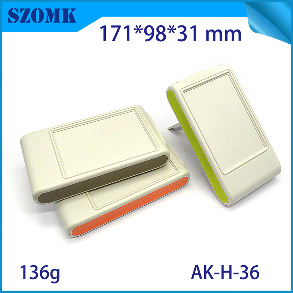 Szomk ABS Handheld Instrument Battery Case Electronic Box Portable Display Small Remote Plastic Handheld Enclosure