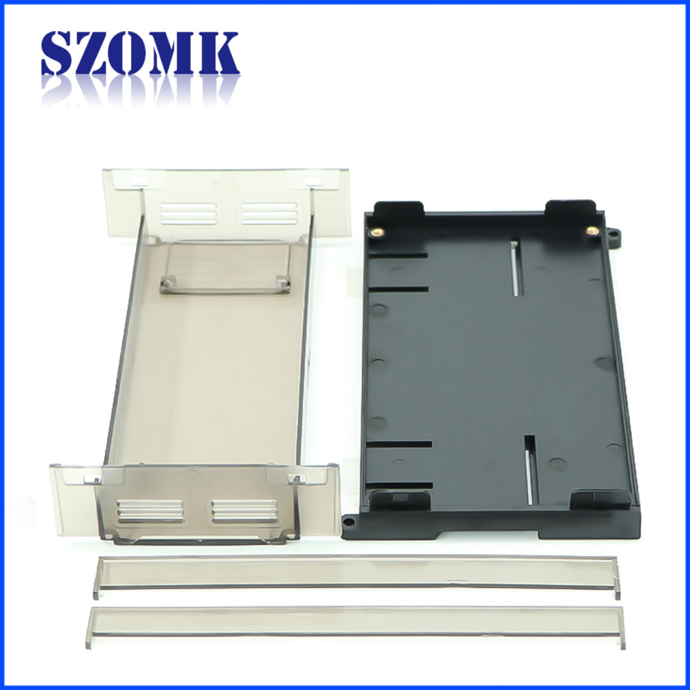 Transparent Abs Industrial Control Box Din Rail Electrical Plc Box Control Housing Panel Plc Plastic Enclosure Case Project Box