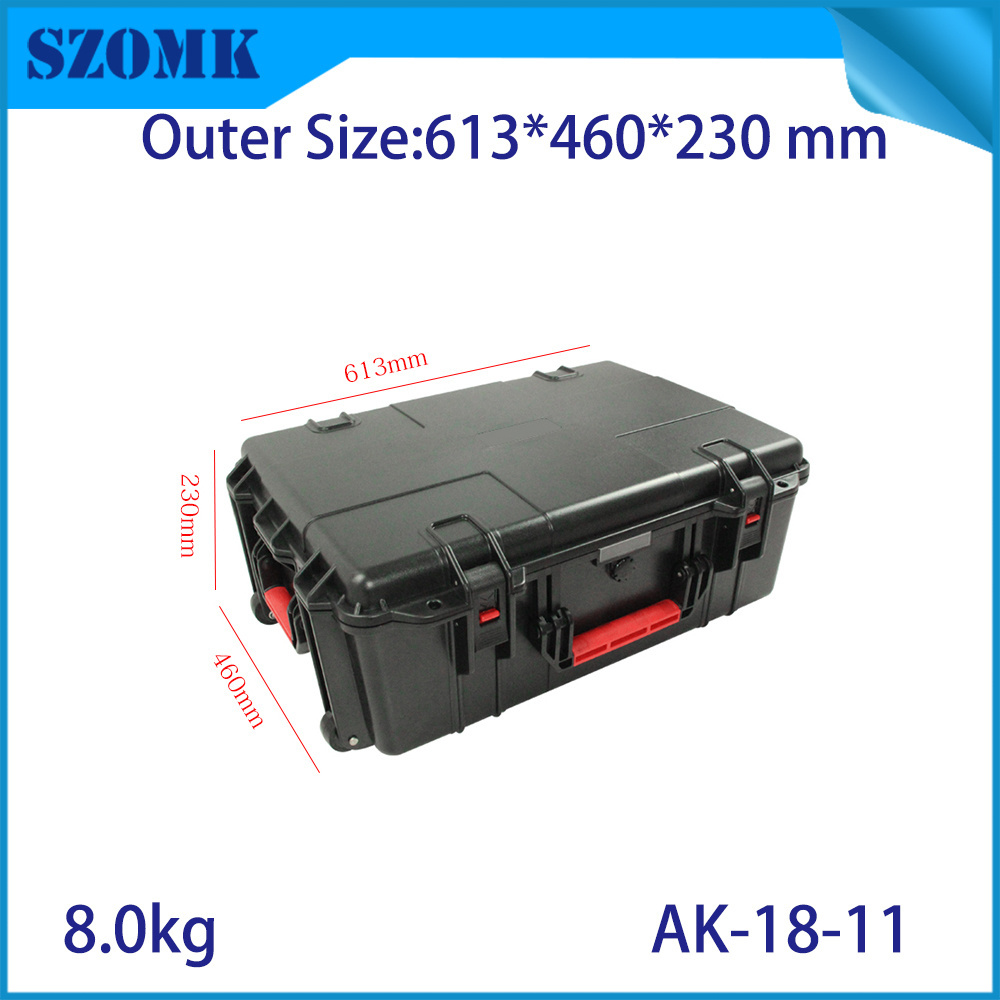 SZOMK IP67 waterproof AK-18-11 613*460*230mm outdoor storage box pp plastic boxes toolbox electrical