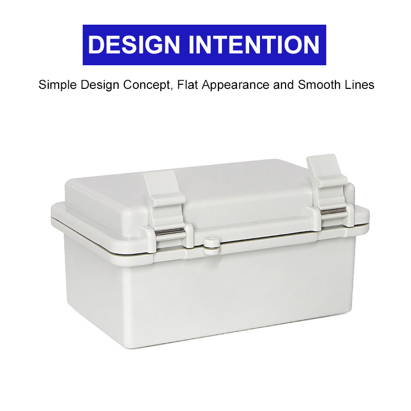 SZOMK Wholesale OEM ODM Customized ABS Outdoor IP65 Waterproof Distribution Box Hinged Cover Enclosure Junction Box