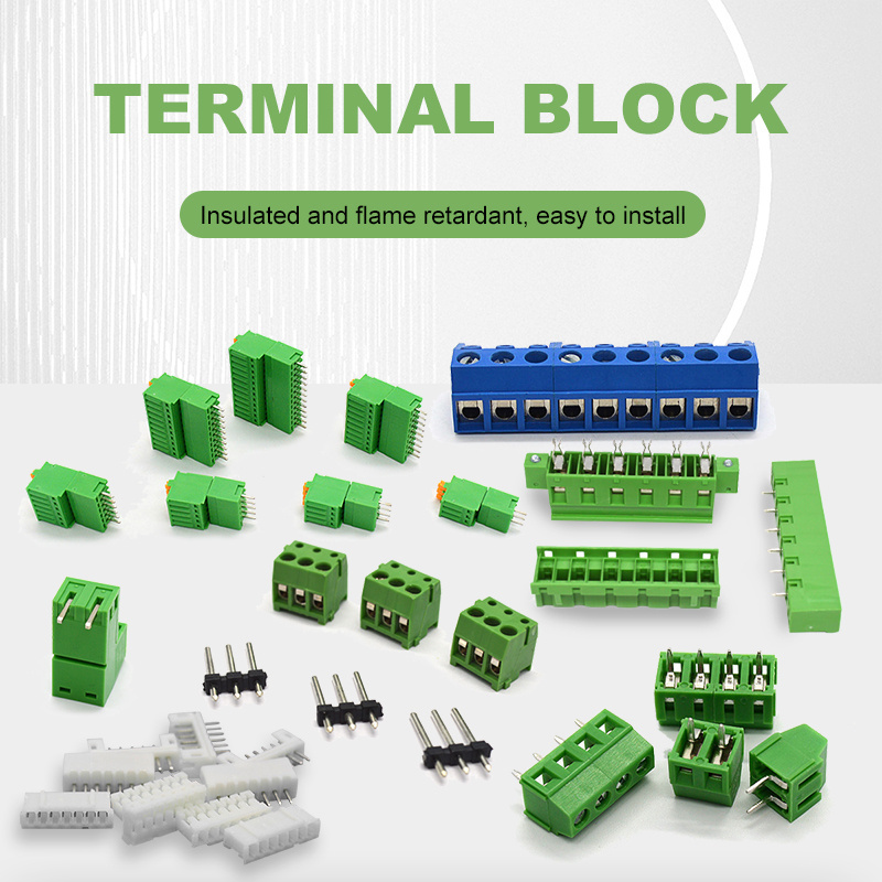 Manufacturing Green PCB Terminal Blocks Mount Component Printed Circuit Board PC Din Rail Screw Connectors PCB Terminal Blocks