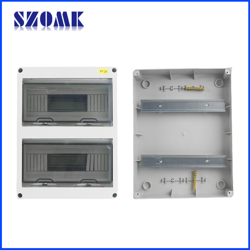 Custom OEM Outdoor Plastic ABS PC Enclosure Box Switch Clear Cover 1 2 Phase Junction Conduit Electrical Power Distribution Box