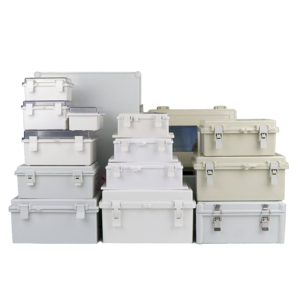 SZOMK Wholesale OEM ODM Customized ABS Outdoor IP65 Waterproof Distribution Box Hinged Cover Enclosure Junction Box