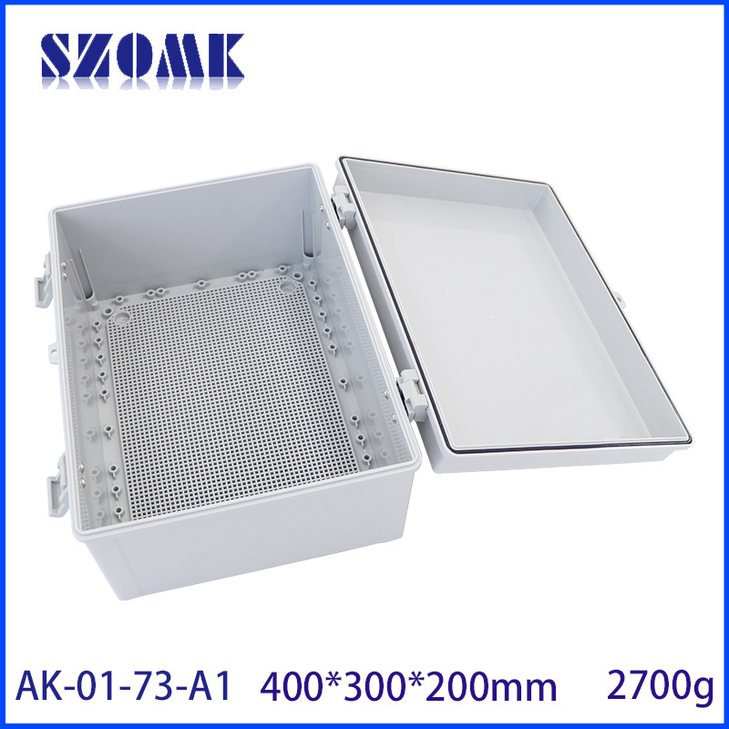 SZOMK 430x330x180mm Projector Waterproof Outdoor Cnc Ip66 Pcb Box Electrical Abs Plastic  Electronics Instrument Enclosures