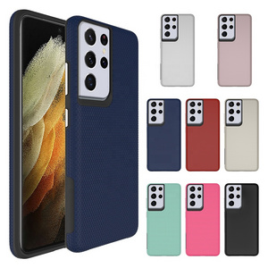 High Protective TPU PC 2 In 1 Matte Phone Cover for Samsung Galaxy S24 S23 Ultra Plus Note 20 Impact Business Armor Phone Case