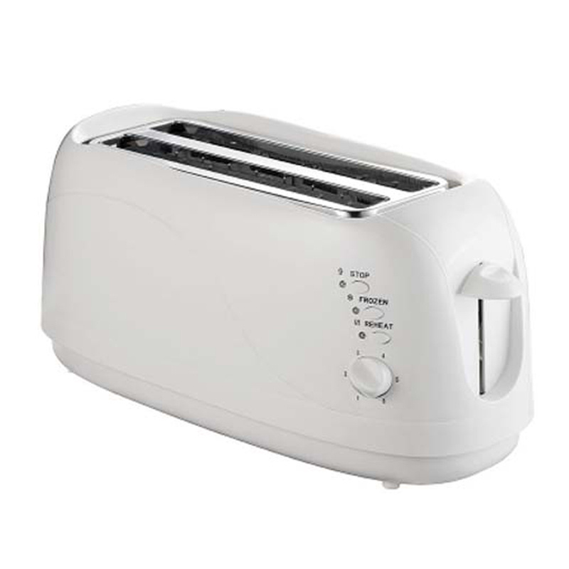 4 Slice Toaster with cover and stainless steel body