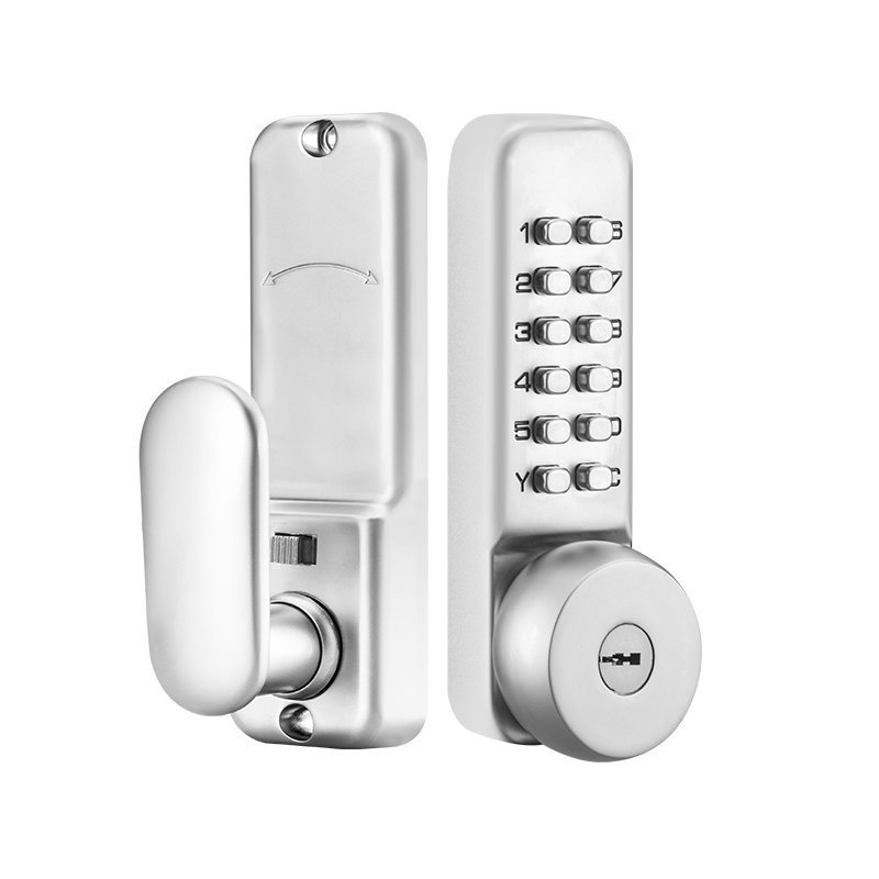 Numerical Pin Code Push Button keyless Doorlock Locks & Keys Metal Keypad IP65 Waterproof Mechanical Combination Door Lock