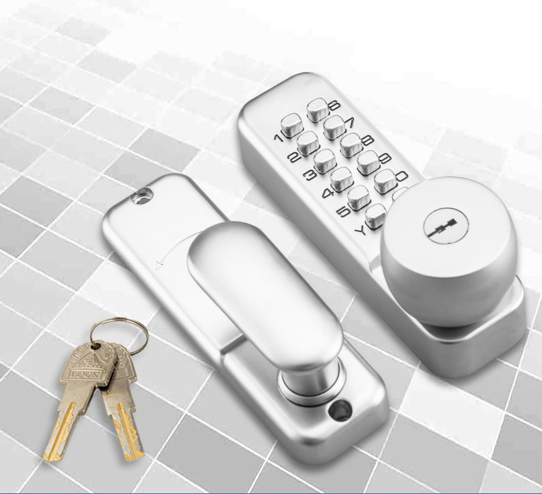 Numerical Pin Code Push Button keyless Doorlock Locks & Keys Metal Keypad IP65 Waterproof Mechanical Combination Door Lock