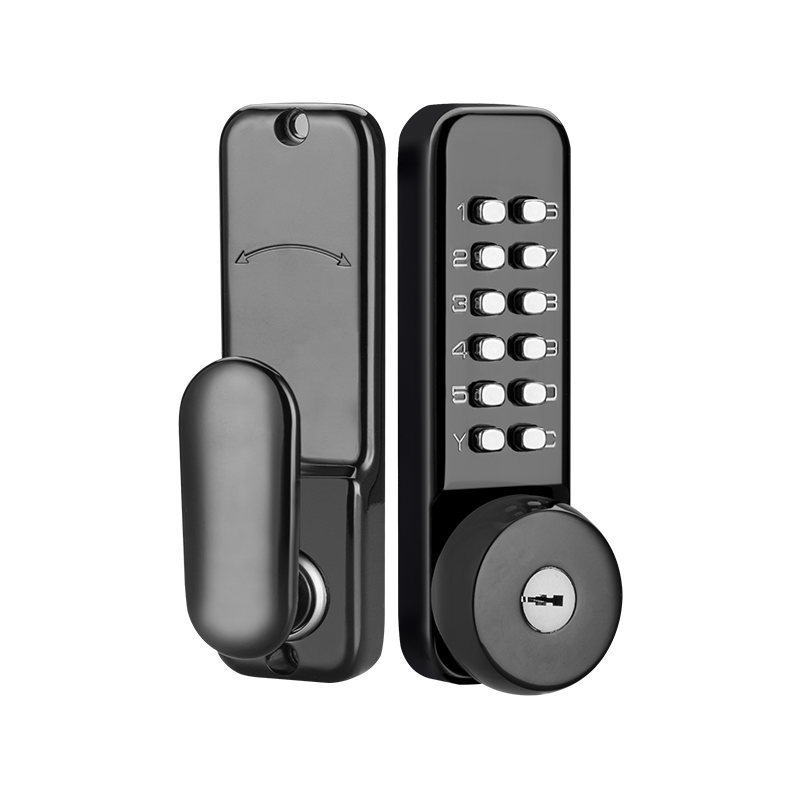 Numerical Pin Code Push Button keyless Doorlock Locks & Keys Metal Keypad IP65 Waterproof Mechanical Combination Door Lock