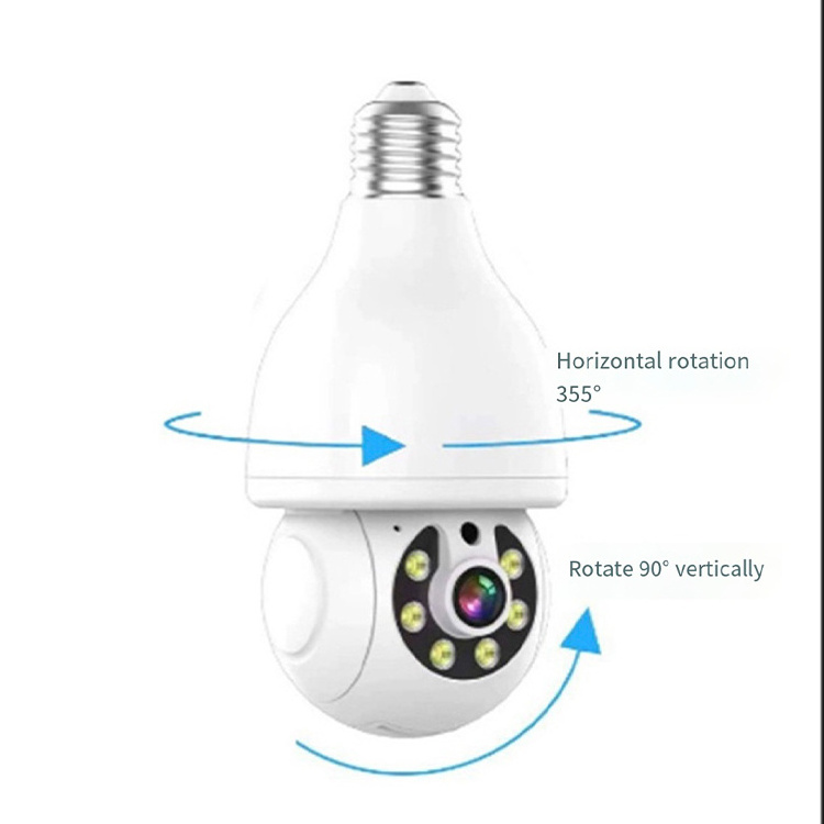 1080P YI IOT Camera Bulb 360 Panoramic PTZ 2.4GHz 5G Wireless WIFI Light Bulb Security CCTV Camera PAN-TILT Rotate Surveillance