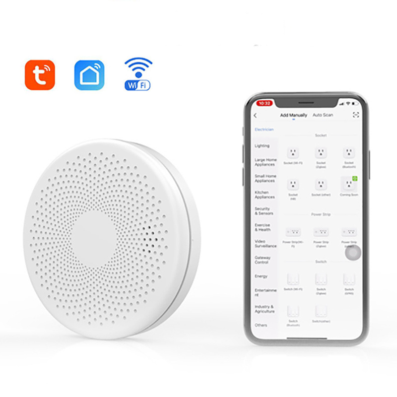 ORITECK Smart Tuya Wifi Fire Smoke CO Detector Alarm Home Security Alarm System 2 IN 1 Smoke Alarm and Carbon Monoxide Detector