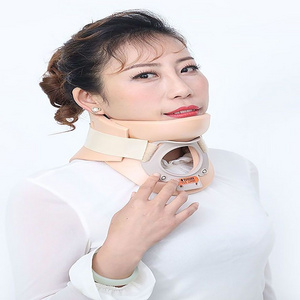 High quality OrthoCare Medical Enhanced Cervical Collar type-two with sponge(EVA) plastic(ABS) for Cervical fracture fixation