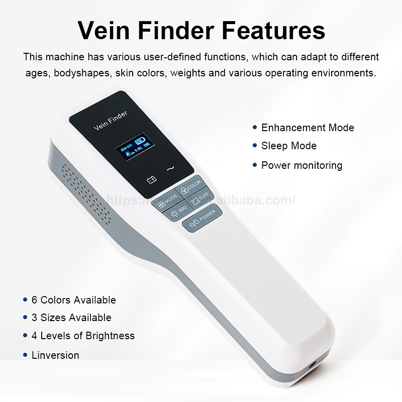 Adult Vet Medical Projection Infrared Vein Viewer Vascular Detector Illuminator Handheld Portable Vein Finder