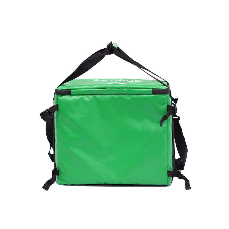 Green Grocery pizza Insulated Delivery Motorcycle Thermo Bag carry cooler bag for food delivery motorcycle