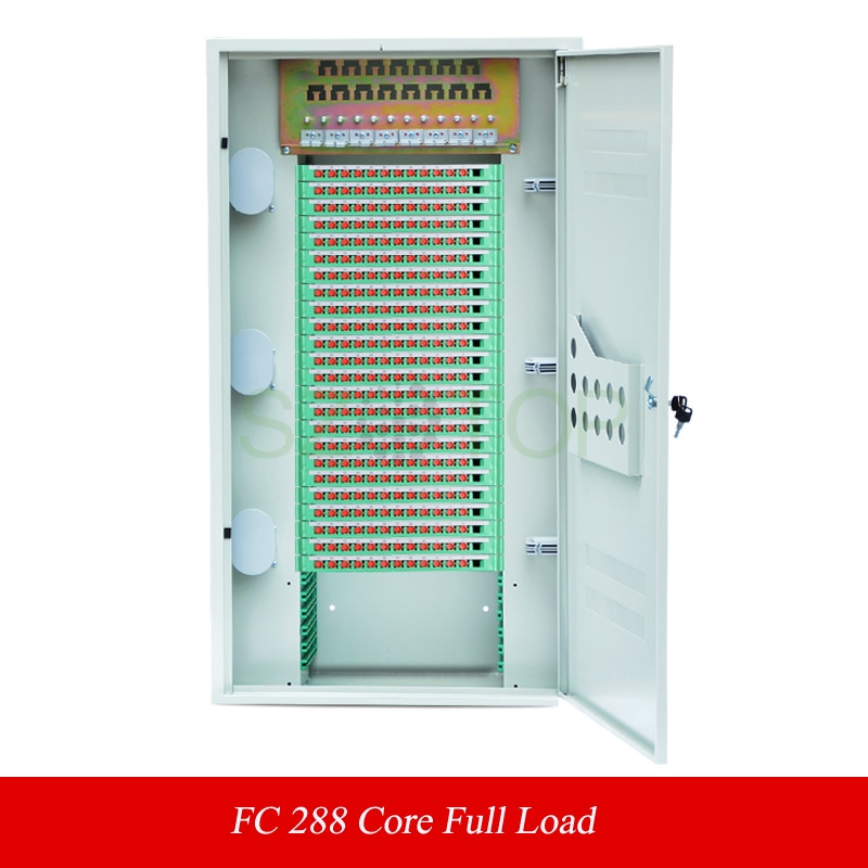 288 Core ODF SC LC FC ST Fiber Optic Distribution Frame FTTH Fiber Patch Panel Pigtail cold-rolled sheet