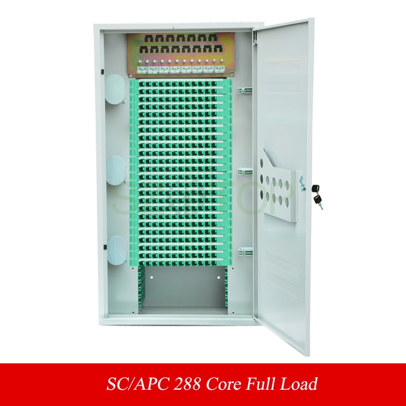 288 Core ODF SC LC FC ST Fiber Optic Distribution Frame FTTH Fiber Patch Panel Pigtail cold-rolled sheet