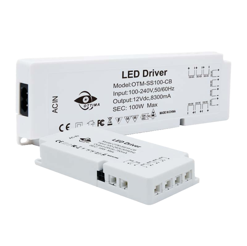 CE UKCA SAA ETL 20w 30w 40w 50w 60w 80w 100w 12V 24V TRIAC dimmable phase cut dimmable CV LED Driver power supply