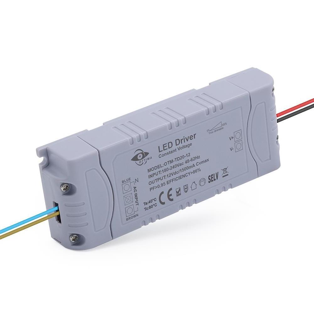 Bespoke Constant Voltage 20W 30W 40W 60W Triac Dimmable Led Driver