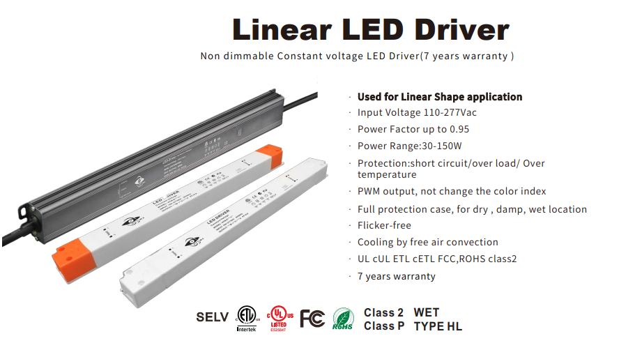 0-10v dimming slim led power supply 12v 12.5 amp 30w to 150w led driver ac 120v to 12 volt dc transformer