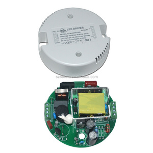 round shape LED driver constant voltage 220v to 12v/24v 30w 40w 60w high PF 3years warranty IP20/IP67 50000 hours