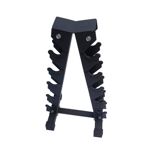 5 Layer Heavy Duty A Frame Dumbbell Rack Free Weight Stand