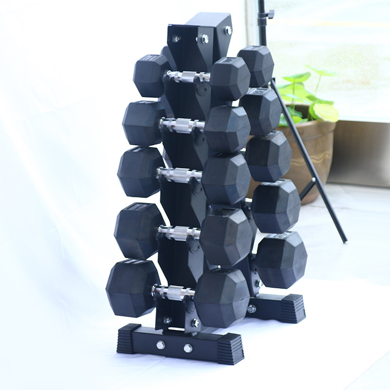 5 Layer Heavy Duty A Frame Dumbbell Rack Free Weight Stand