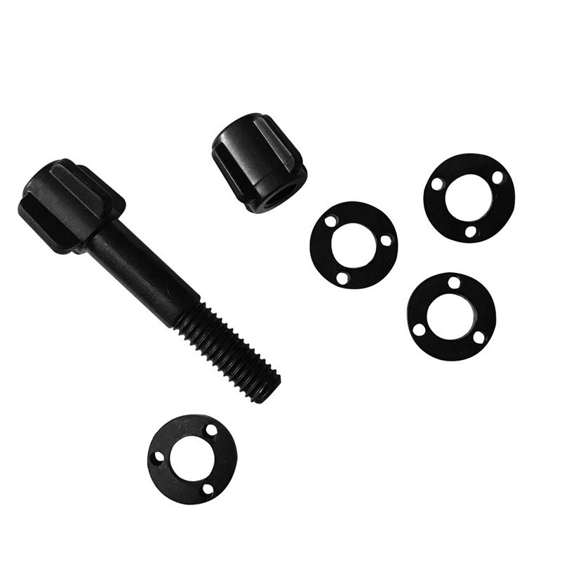 One Set Black Plastic Searchcoil Screw and Washers Metal Detector Accessories