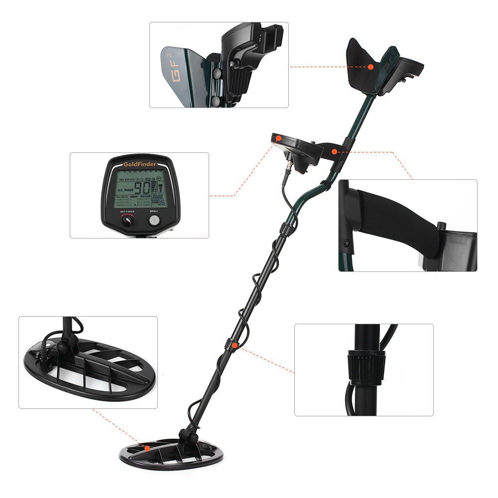 Best selling gf2 metal detector for gold, treasure hunting diamond detector metales, professional gold metal detector in dubai