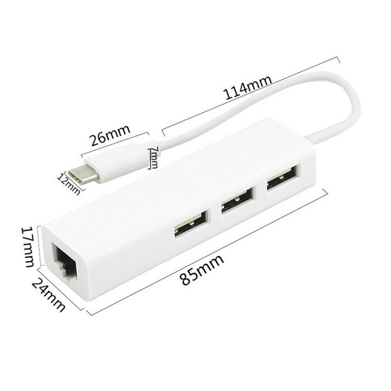 USB Type C Hub 4 in 1 High Speed Spliter Type C usb hub with usb 3.0 Type C hub adapter