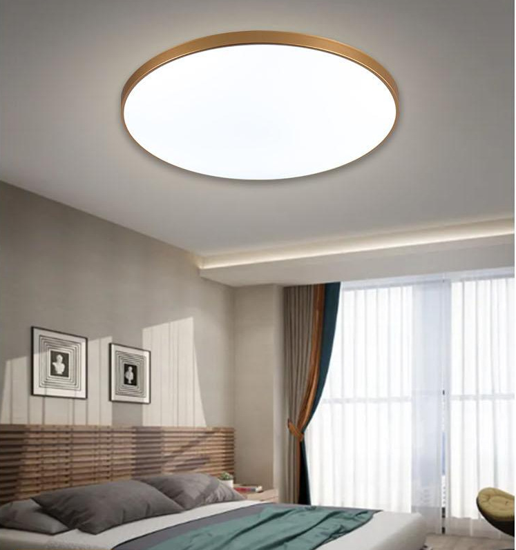 220V D27CM Modern Ultra Thin Surface Mounted Lamps ,2700~6500K Decorative Lighting Fixtures  Tri-proof LED Ceiling Lights