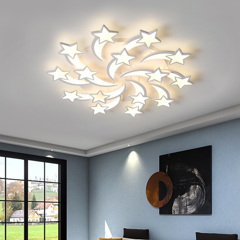 creative lamp decoration lighting with stars living room kids room hotel contemporary ceiling light