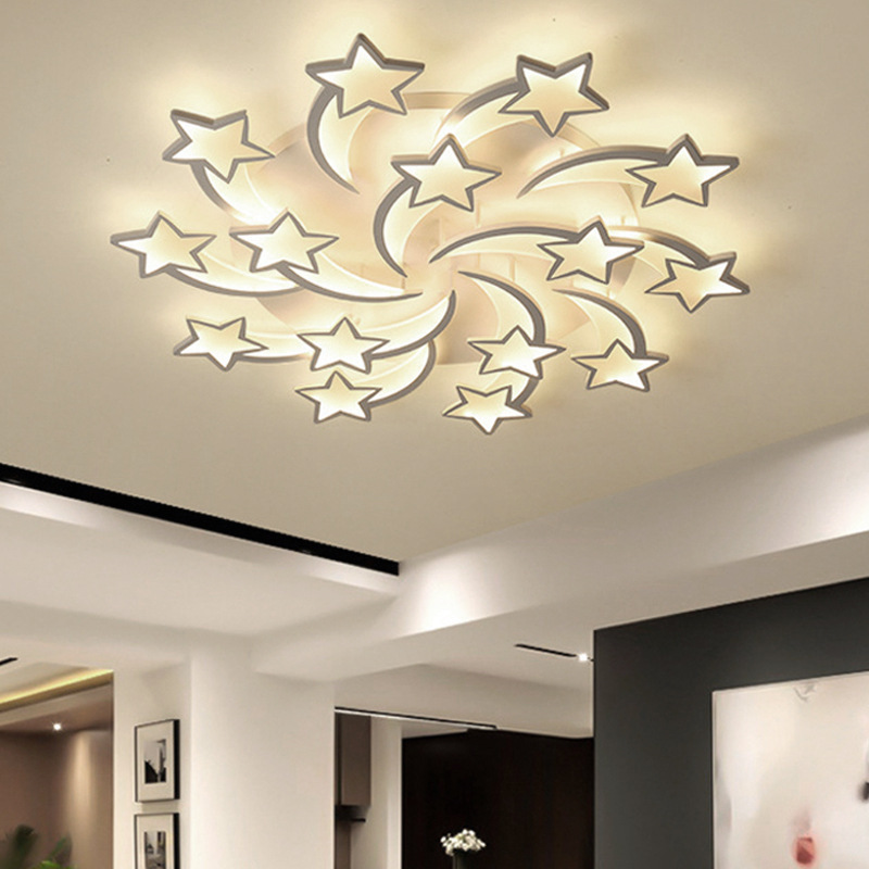 creative lamp decoration lighting with stars living room kids room hotel contemporary ceiling light