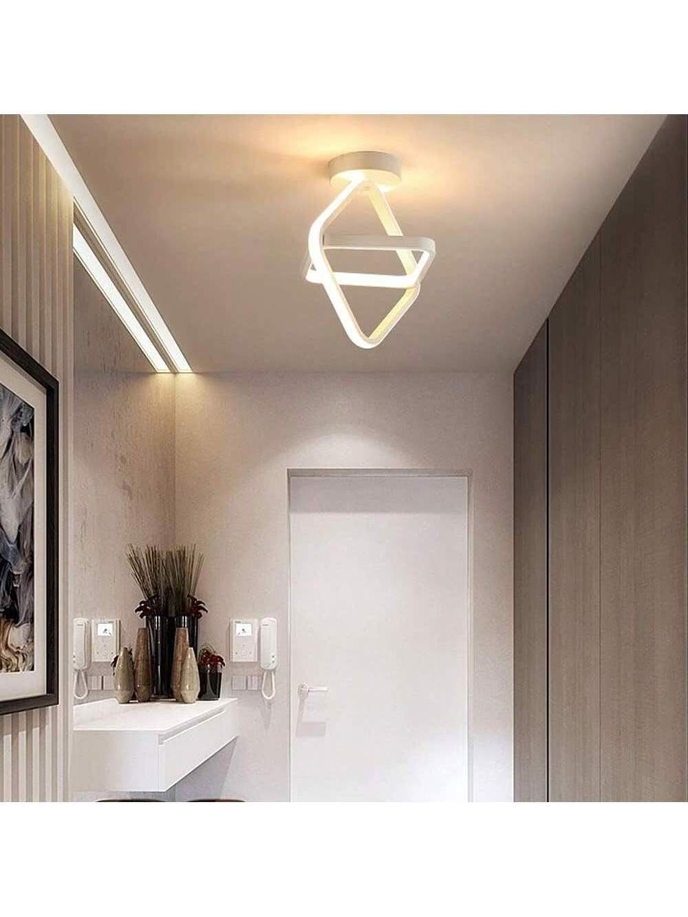 2Squares Creative Ceiling Lighting Fixtures for Hallway Living Room Bedroom Kitchen Office Small Modern LED Ceiling Light