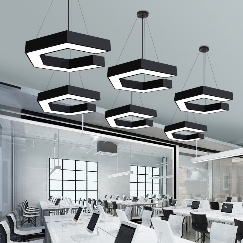 New design office Led pendant creative office hexagon chandeliers & pendant lights