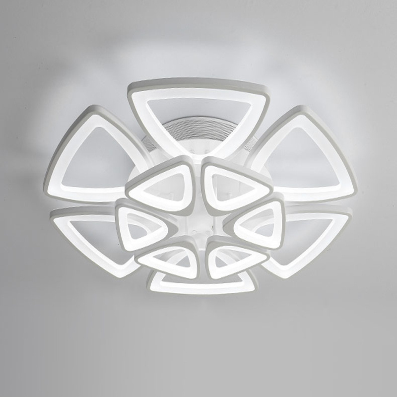 85-265V simple acrylic 12 heads flower ceiling led light