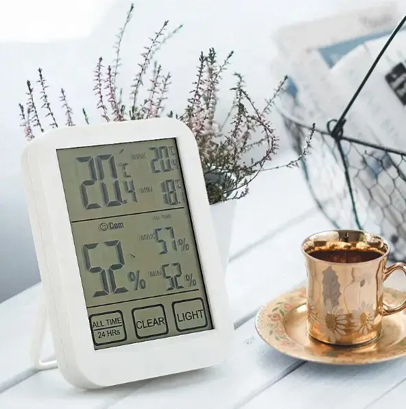 New Touch Screen Hygro-Thermometer Large Screen Electronic Temperature Meter Back-light Temperature Measurement Instrument