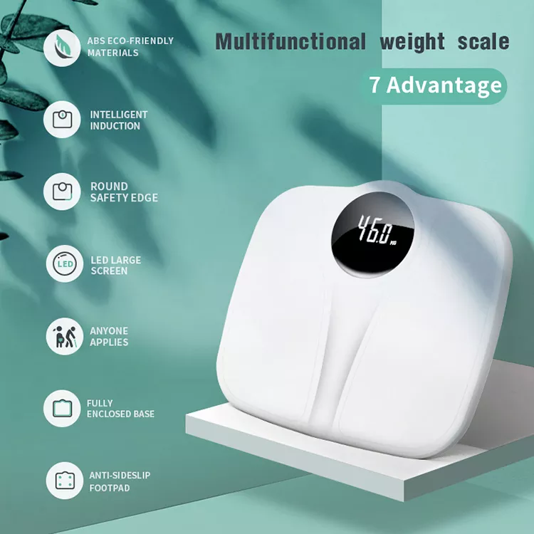 Digital Body Weight Bathroom Scale, LED Large Screen Display 440lb/200kg High Accurate Weight Scales for Body