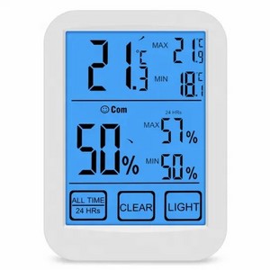 Touch screen hygrometer thermometer indoor outdoor temperature measurement instrument