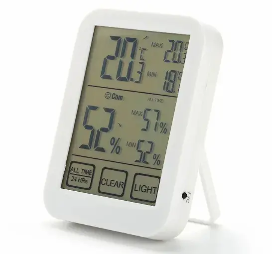 New Touch Screen Hygro-Thermometer Large Screen Electronic Temperature Meter Back-light Temperature Measurement Instrument