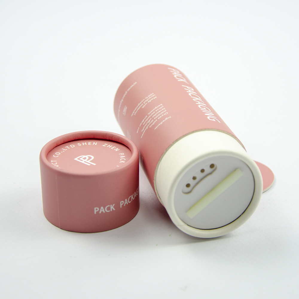 Wholesale shaker paper tube round cosmetic round tube box packaging paper tube powder