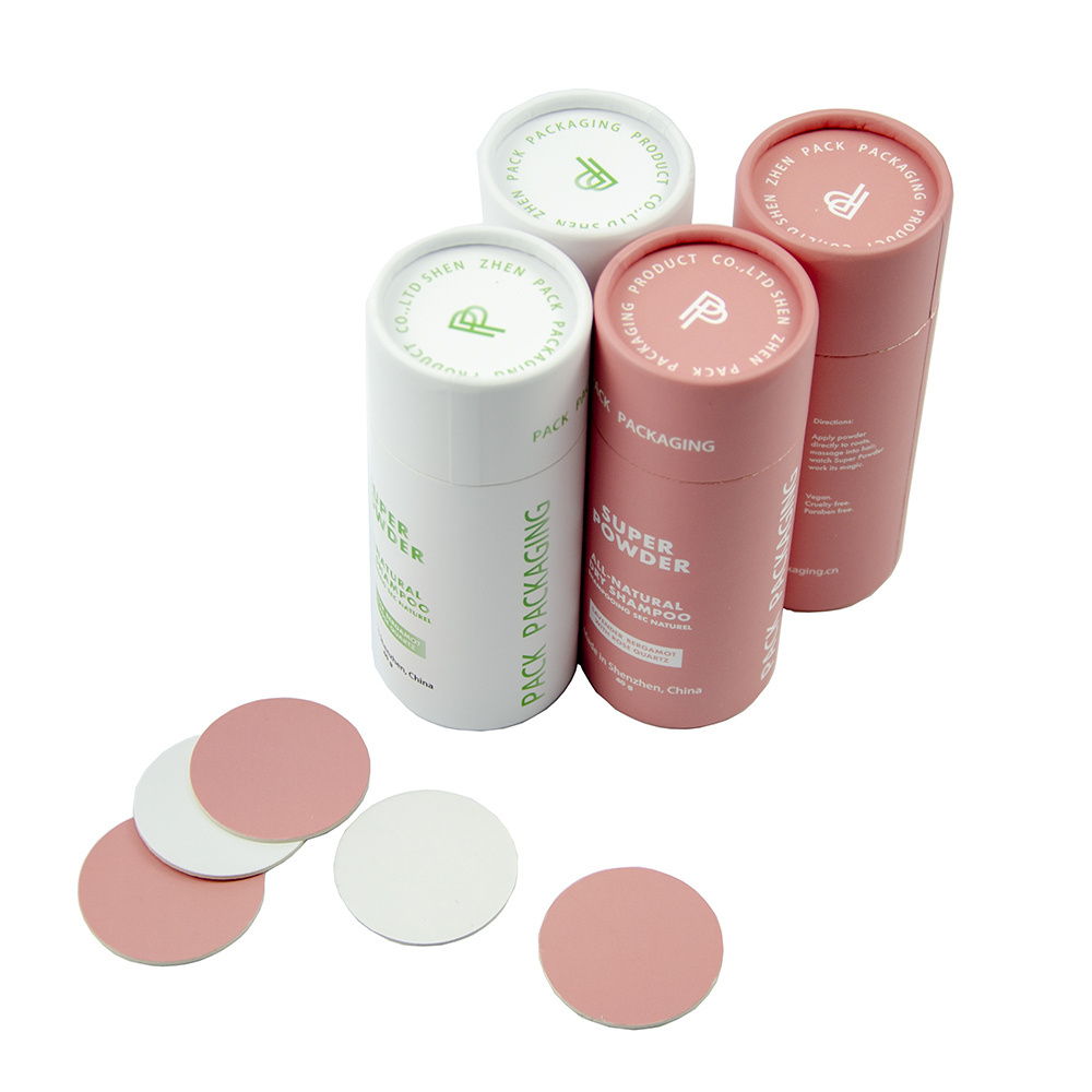 Wholesale shaker paper tube round cosmetic round tube box packaging paper tube powder