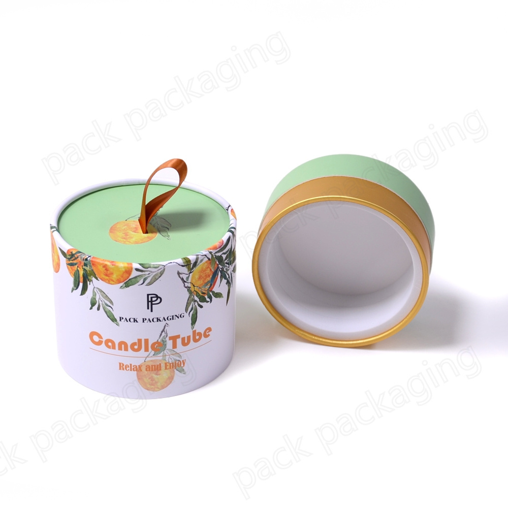 Custom Recyclable candle jar tube luxury rigid 10oz 8oz blank cardboard candles packing gift candle box