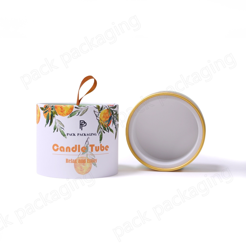 Custom Recyclable candle jar tube luxury rigid 10oz 8oz blank cardboard candles packing gift candle box